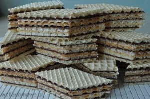 Wafle z nadzieniem kajmakowo-czekoladowym 1