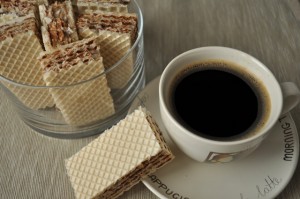 Wafle kawowe